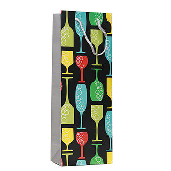 Coloured Flutes Wine Gift Bag  