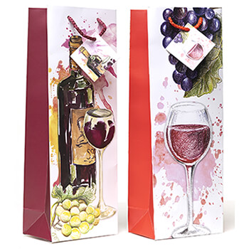 Grapes & Berries Wine Gift Bag